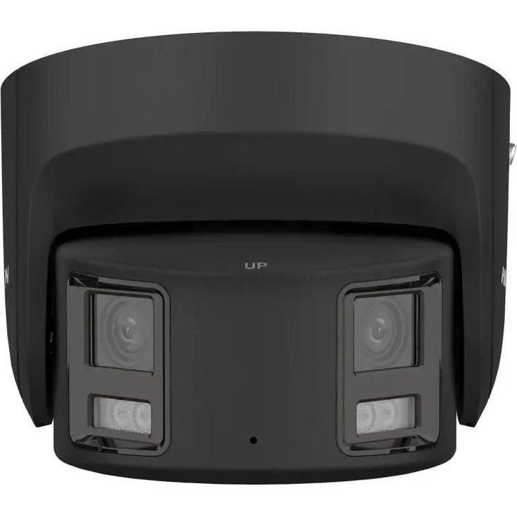 Hikvision Panoramic ColorVu Netzwerkkamera (5120 x 1440 Pixel), Schwarz - Klare Abbildung bei Gegenlicht, Klassifizierung von Menschen und Fahrzeugen, Stroboskoplicht und akustischer Alarm