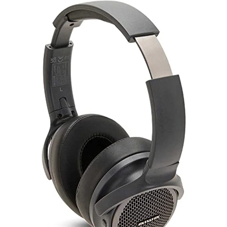 Aiwa HST-250BT/TN, Over-Ear Kopfhörer mit Bluetooth 5.0, 20-20000 Hz, Mikrofon und AUX-Eingang, schwarz – Bild 2