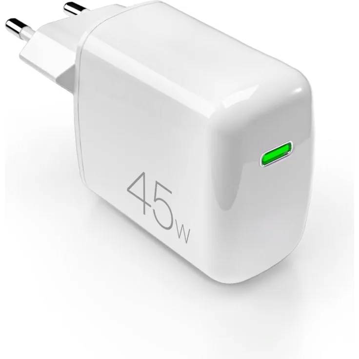 Puro MiniPro 45W Wandladegerät, USB-C Ladegerät mit GaN-Technologie, Weiss