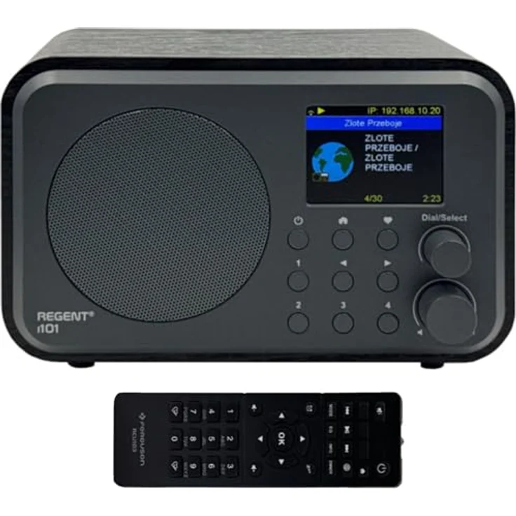Ferguson Regent i101, Internetradio WLAN mit Bluetooth, DAB+/FM, Radiowecker, 2,4" TFT-Farbdisplay, Akku, USB-C, Fernbedienung – Bild 1