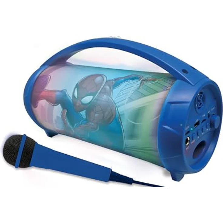 Lexibook Spider-Man Kabelloser Lichtlautsprecher Mikrofon Stereosound Electronic – Bild 3