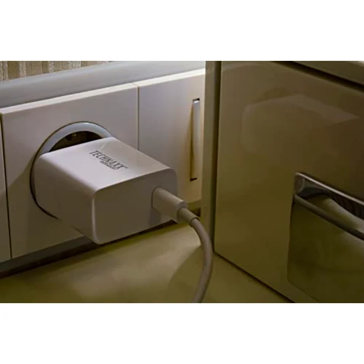 Technaxx 20W USB-C Schnellladegerät TX-196 für Handy & Geräte - USB Netzteil Netzstecker mit Ladekabel - 1xUSB C Schnell Ladegerät, Intelligente Ladeüberwachung, GS-geprüft, 3 mal schneller als üblich – Bild 4