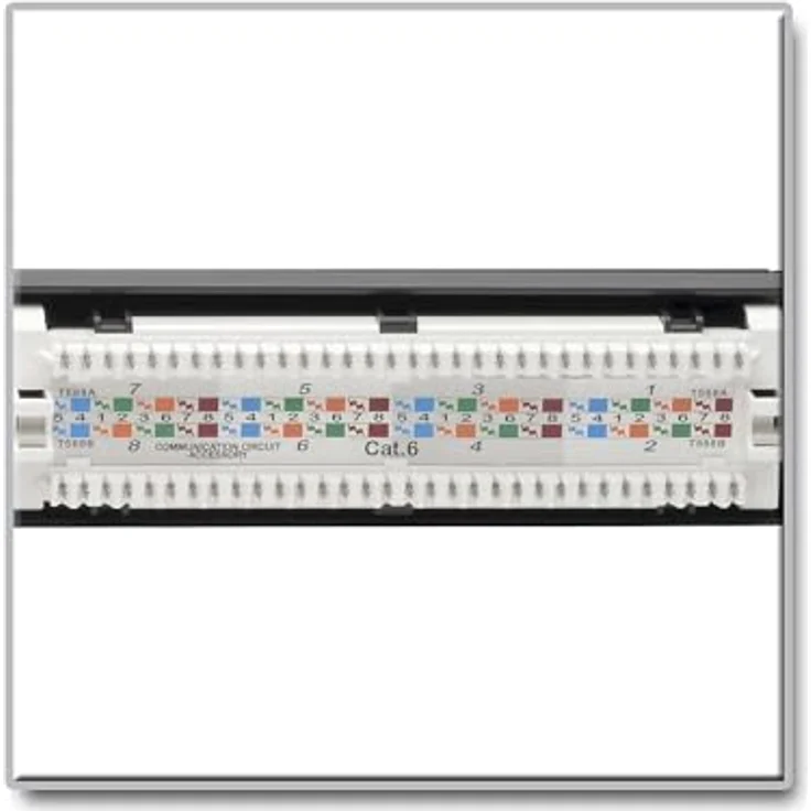 Eaton Tripp Lite Cat6 PoE+ Patchpanel N252-P24, 24 Ports, RJ45 Ethernet, 1U-Rackmontage, schwarz, EIA/TIA 568A/B-Verdrahtungsstandards – Bild 3