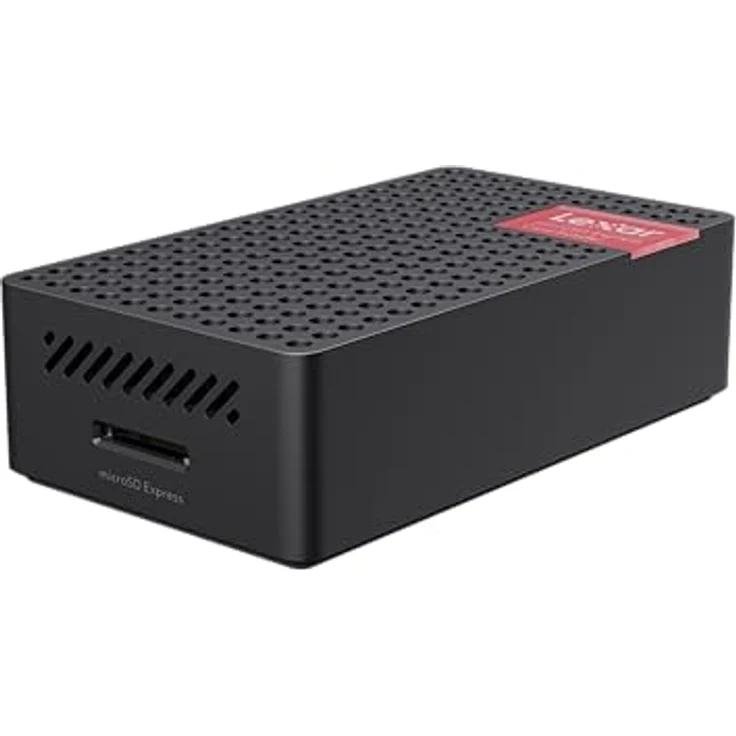 Lexar microSD Express USB-C Reader (USB 3.2), Speicherkartenlesegerät mit Übertragungsraten bis zu 900 MB/s, inklusive USB-C-Kabel und Adapter – Bild 1