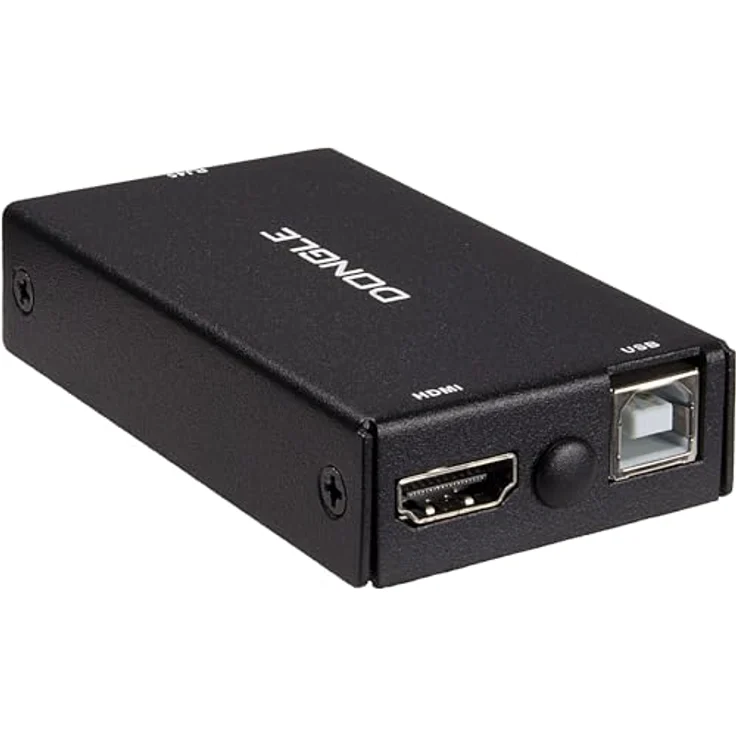 Intertec IPC KVM Dongle KT-150H, HDMI RJ45 zu HDMI Dongle für KVMs, maximale Auflösung 1980 x 1080 Pixel, kompakt und leicht, schwarz – Bild 2