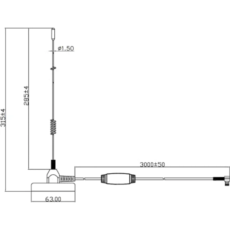 Albrecht DAB+ MAG31 Magnetfußantenne 62336, Innenantenne mit verstärktem Empfang und 3m Kabel für DAB+ Radio – Bild 2