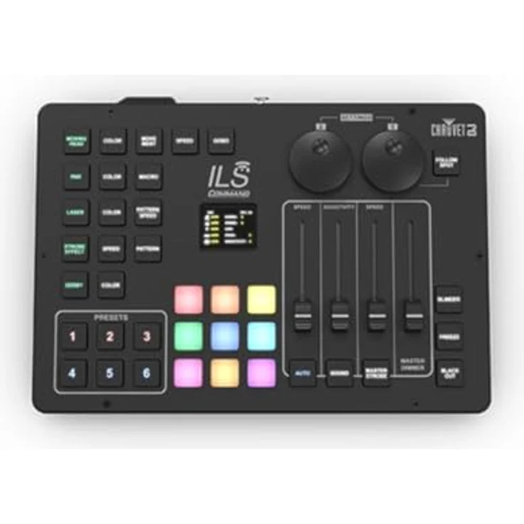 CHAUVET ILS Command, DMX Lichtsteuerung mit integriertem D-Fi-Sender und Follow-Spot-Modus, Hintergrundbeleuchtete Silikontasten, inkl. Tragetasche – Bild 5