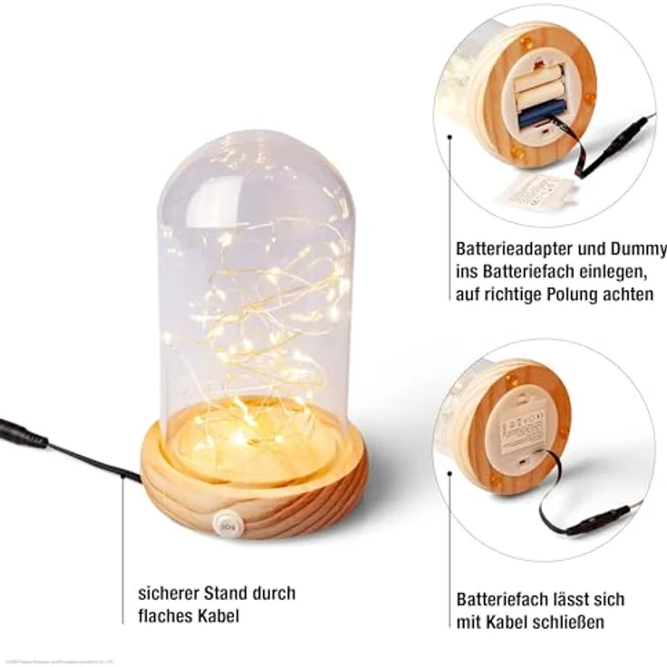 Hellum Batterie Adapter für 3xAA Batterien, 1,8 m Zuleitung, kompatibel mit Zeitschaltuhren – Bild 4