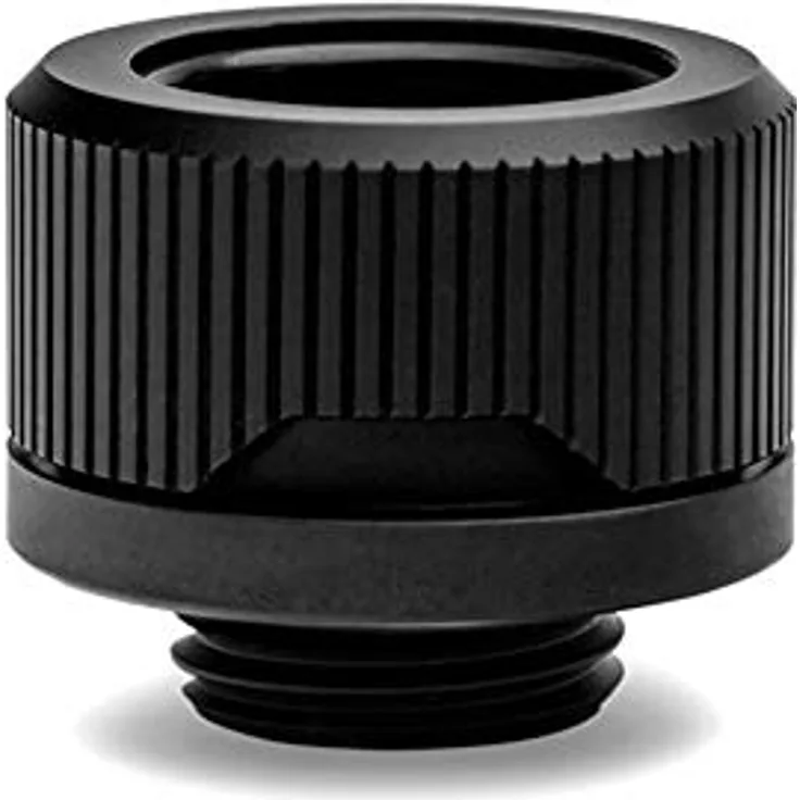 EK Water Blocks EK-Quantum Torque HDC 16, Minimalistische 16 mm Hartrohr-Klemmverschraubung, Schwarz, für Acryl und PeTG