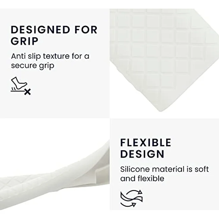 kwmobile Silikonhülle für Samsung Smart TV TM2280e Fernbedienung - Weiß, Flexibles, rutschfestes Case, Kompatibel mit BN59-01385 / BN59-01386 / BN59-01391A – Bild 3