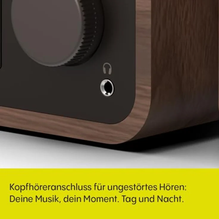 PURE Classic Stereo Mini Kompaktanlage, DAB+ & FM-Radio, CD-Player, Bluetooth 5.3, 2x20W Lautsprecher, braun – Bild 6