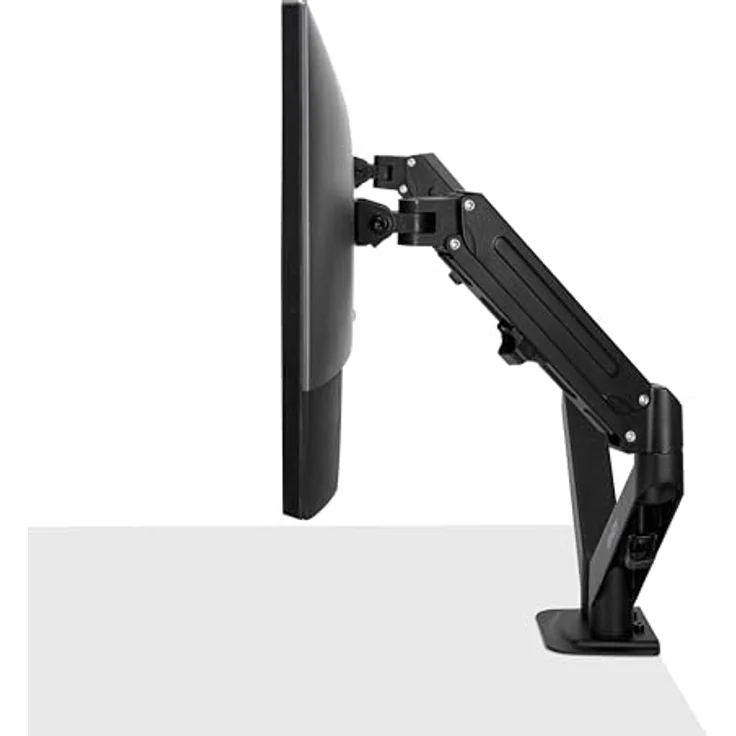 LINDY 40708 Gasfederarm für Schreibtisch, doppelte Montage, Schwarz, VESA-kompatibel mit Kabelmanagement – Bild 4