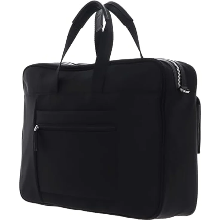 Mandarina Duck Hunter Urban Briefcase HWC01 (17"), Notebooktasche, glänzendes Nylon, schwarz – Bild 4