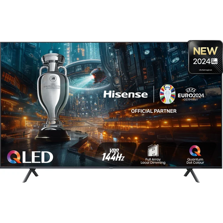 Hisense E77NQ PRO 85" QLED 4K UHD Smart TV, 100Hz, Dolby Vision, DVB-T2/S2/C, VIDAA U, 4x HDMI, Hisense 85E77NQ PRO – Bild 1