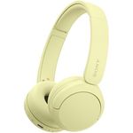 Sony WH-CH520 Kabelloser Bluetooth On-Ear-Kopfhörer, hohe Klangqualität, leichtes Design, bis zu 50 Stunden Akkulaufzeit, Schnellladung, EQ, klare Gesprächsqualität - Gelb