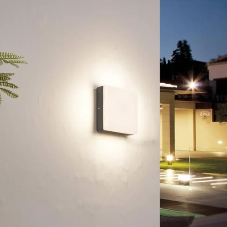 Lucande LED Deckenleuchten 'Thilo' mit Bewegungsmelder (spritzwassergeschützt, Modern, 1 flammig, Weiß) - Außenleuchte für Garten, Terasse, Balkon & Haus, LED-Deckenleuchte – Bild 3