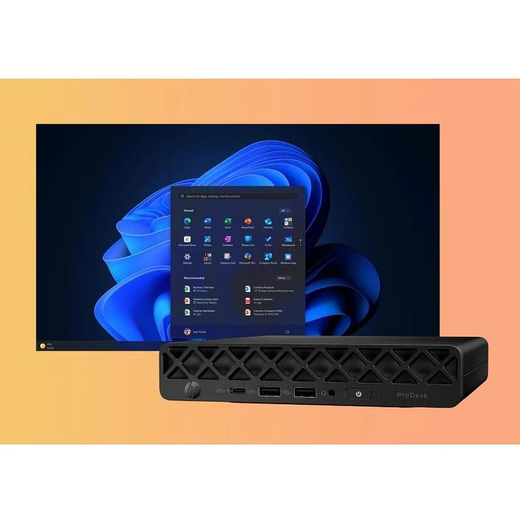 HP ProDesk 4 Mini G1I U5-235T, Desktop-PC mit Intel Core Ultra 5 235T, 24 GB RAM, 512 GB NVMe SSD, Schwarz – Bild 1