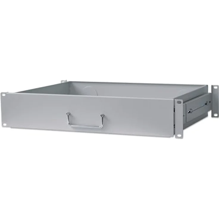 Intellinet 19'' 48,3 cm Schublade 2 HE ( 350 mm Fachbodentiefe-Ausziehbar) grau 714921 – Bild 2
