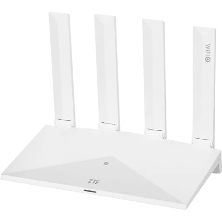 ZTE Router T3000 IDU, Wi-Fi 6 Router mit bis zu 3000 Mbit/s, Weiss