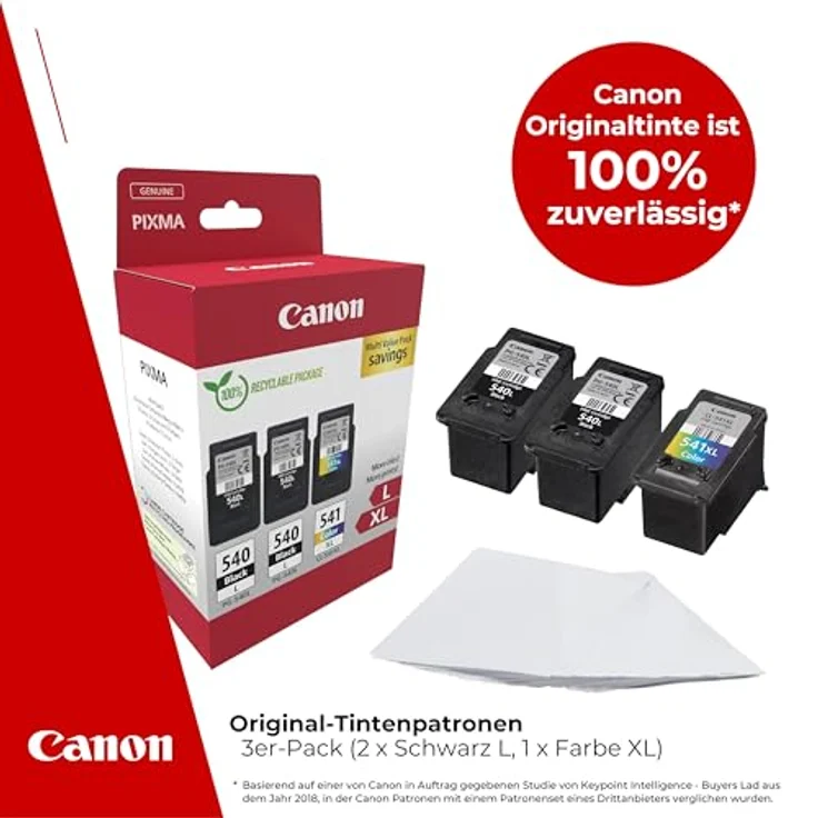 Canon PG-540L x2/CL-541XL Triple Pack Tintenpatrone, Original Canon Tinte, hohe Reichweite, 3-tlg – Bild 2