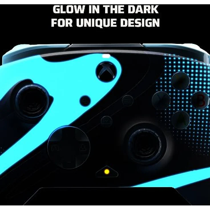 PDP LLC REMATCH GLOW Advanced Wired Controller, Blue Tide, mit programmierbaren Rücktasten und 8-Fuß-USB-C-Kabel für PC, Xbox One, Series S, X – Bild 3
