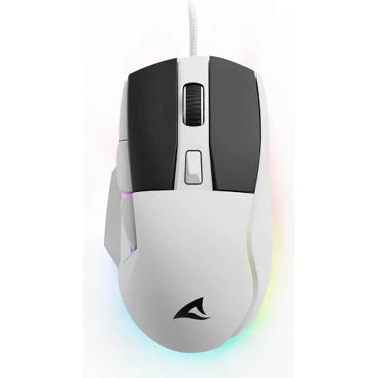 Sharkoon Skiller SGM35 White, Optical Gaming Maus, RGB, PBT Button – Bild 2