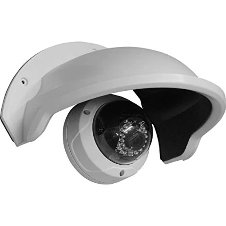 Hikvision Digital Technology DS-1250ZJ Schutzdach für Überwachungskamera, kompatibel mit DS-2CD45XXF(WD)-I(Z)(H)(S), für den Außenbereich, Weiß, 264,7 x 152 mm – Bild 3