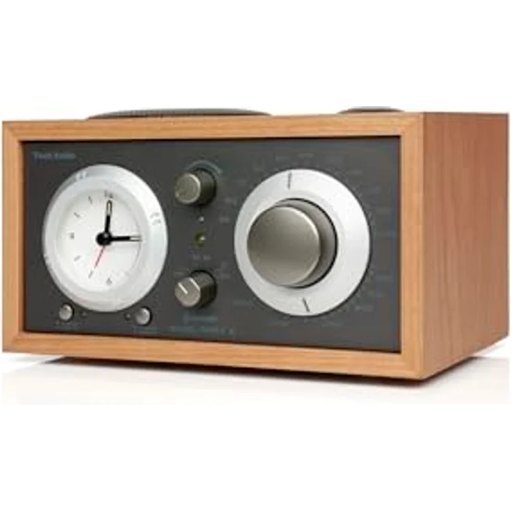 Tivoli Audio Model Three Bluetooth UKW-/MW-Radiowecker (Kirsche / Taupe) - AM/FM-Radio mit Bluetooth und Wecker-Funktion – Bild 5