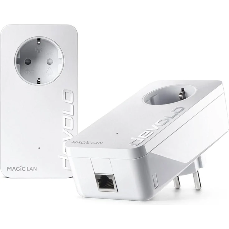 Devolo Magic 2 LAN 1-1-2, Powerline-Adapter mit bis zu 2400 Mbit/s, Weiss