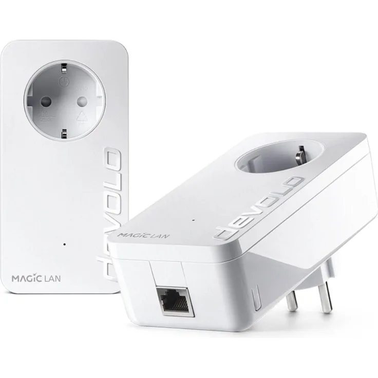Devolo Magic 2 LAN 1-1-2, Powerline-Adapter mit bis zu 2400 Mbit/s, Weiss