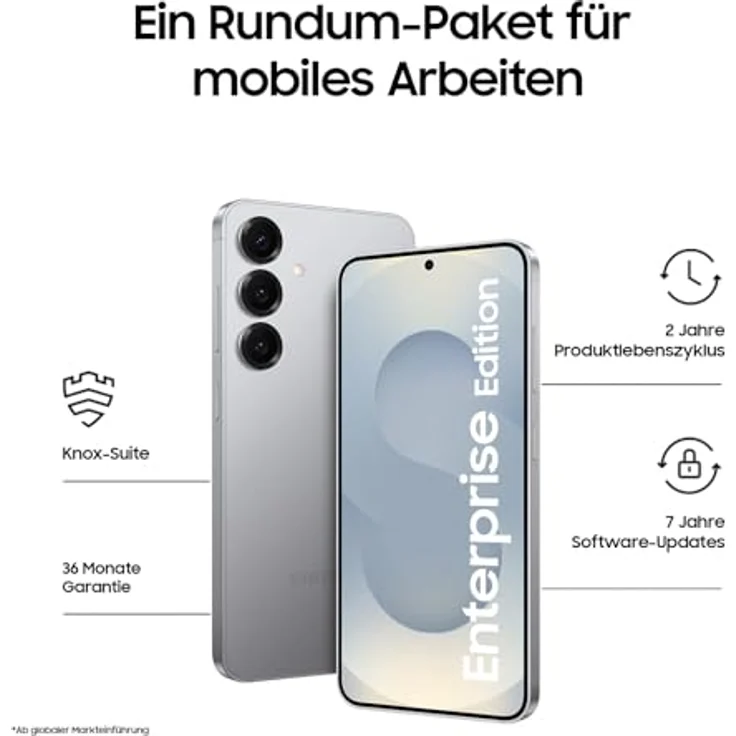 Samsung Galaxy S25 Enterprise Edition, AI Smartphone, 12 GB RAM, 128 GB Speicher, Lange Akkulaufzeit, Sicherheit durch Knox Suite, Silver Shadow – Bild 2