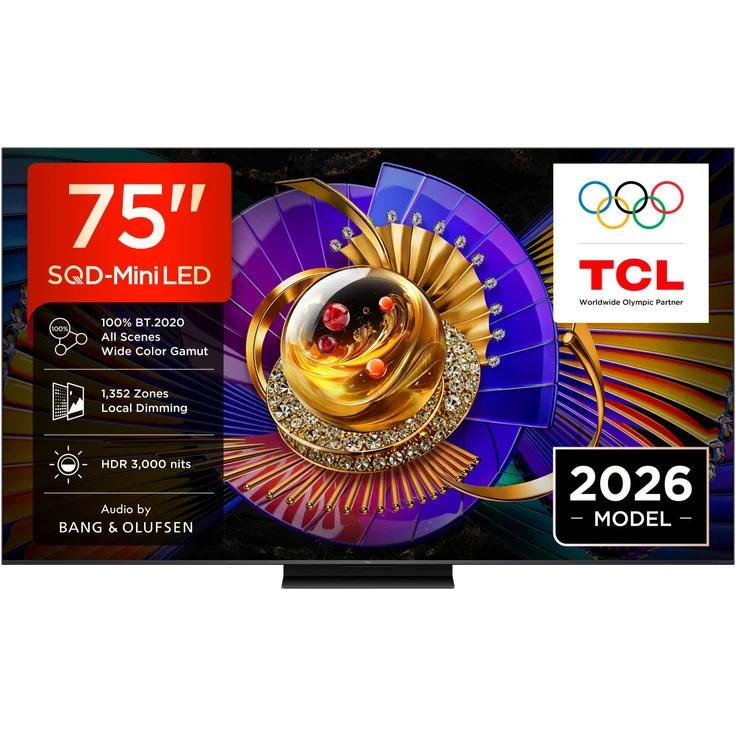 TCL C7L 75C7L, 75 Zoll (190,5 cm) 4K Smart-TV mit SQD-Mini LED, WLAN, Schwarz