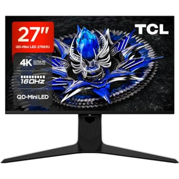 TCL 27R83U, MiniLED-Monitor mit 1100 Zonen, 4K, 160 Hz, AMD FreeSync Premium, HDR 1400 – Bild 1