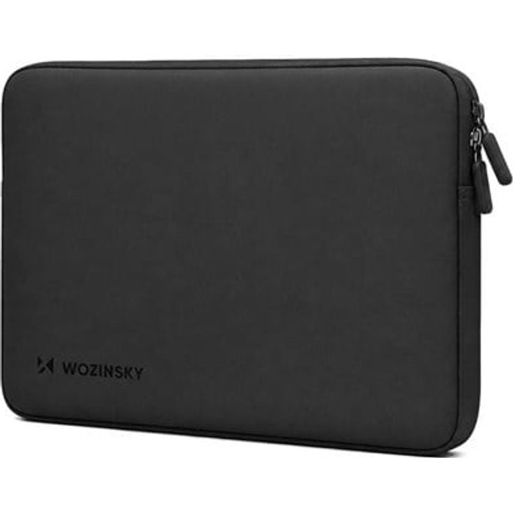 Wozinsky WNL-10B Neoprene Laptop Sleeve für 10-11" Laptops, schwarze schützende Hülle mit zwei Reißverschlüssen