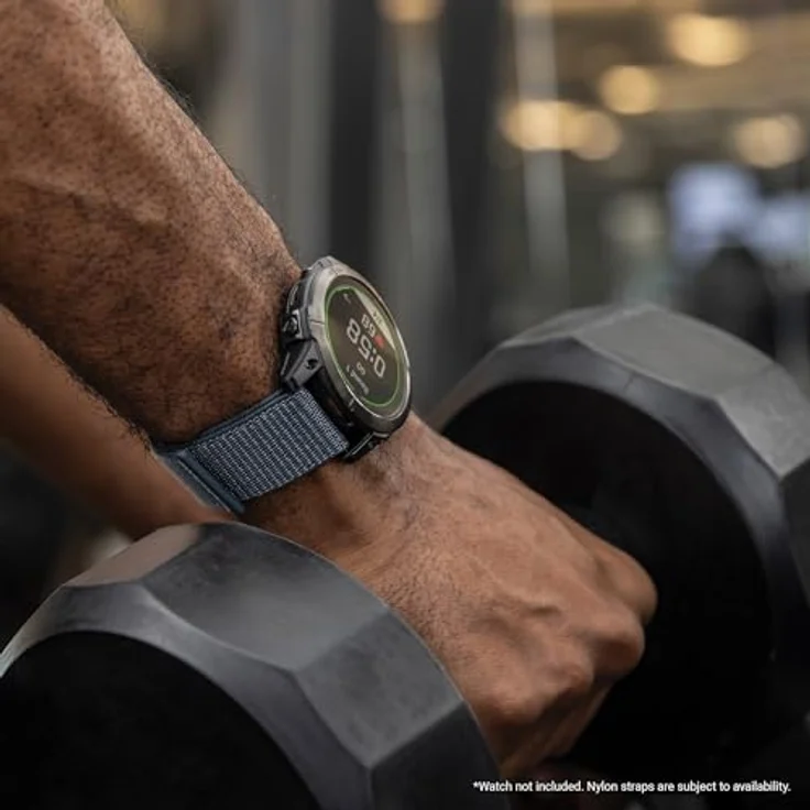 Garmin UltraFit- Armband, Nylon, passend für Epix Pro 51mm, Fenix-Serie (X-Modelle), tactix 7-Serie, Descent MK2, Enduro, D2 Mach1 Pro – Bild 2