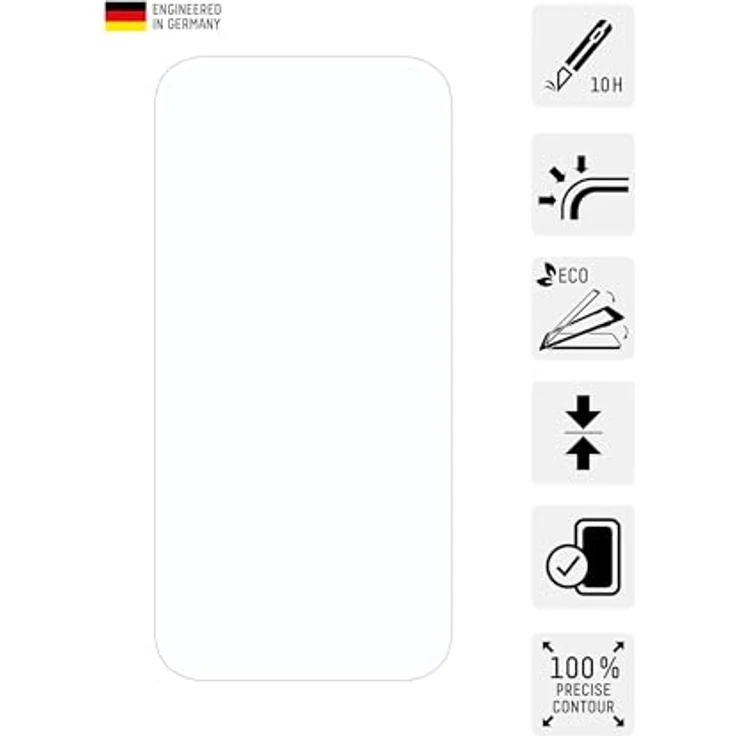 DISPLEX Panzerglas (10H) + Schutzhülle für Apple iPhone 15 Pro Max, kratzresistente Schutzfolie mit Montagerahmen – Bild 2