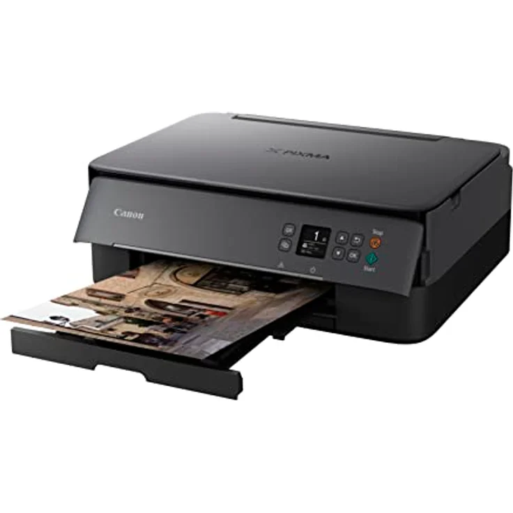 Canon PIXMA TS5350i BK Drucker Farbtintenstrahl Multifunktionsgerät DIN A4 (Scanner, Kopierer, OLED, 4.800 x 1.200 dpi, USB, WLAN, Duplexdruck, 2 Papierzuführungen), schwarz – Bild 4