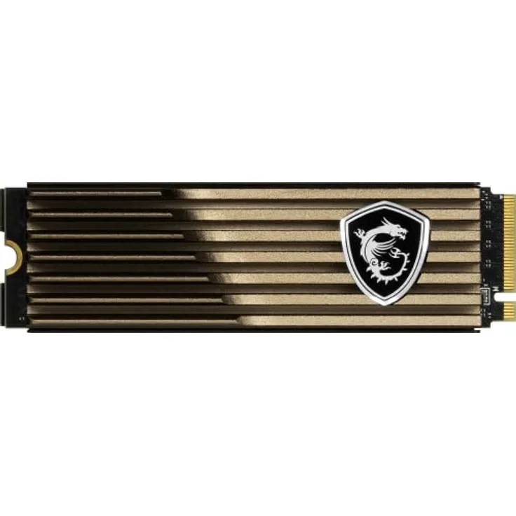 MSI Space M570 SSD 1TB mit Heatsink – interne SSD PCIe 5.0 NVMe M.2, Lesen 9500 MB/s, Schreiben 8500 MB/s, 3D NAND, integrierte Datensicherheit, Center