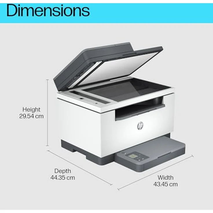 HP LaserJet M234sdn Multifunktionsdrucker, s/w, Laser, bis zu 30 Seiten/Min. (Kopieren), bis zu 29 Seiten/Min. (Drucken), 150 Blatt, Light Basalt – Bild 11