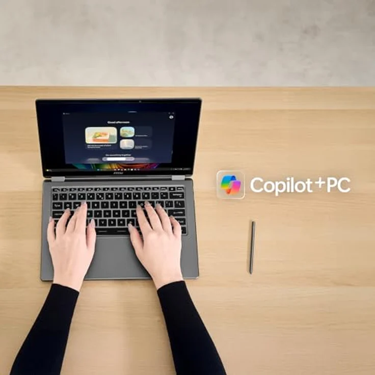 MSI Prestige 16 Flip AI+ C3MTG-063, 16" 2.8K OLED 120Hz Touchscreen, Intel Core Ultra 9 386H, 32GB DDR5 RAM, 2TB SSD, grau, Windows 11 Home – Bild 9