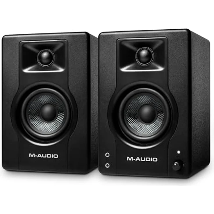 M-AUDIO BX3, 3.5-Zoll Studio-Monitore mit 120W Leistung, schwarzes MDF Gehäuse, Bassreflex-Design, Paar – Bild 1