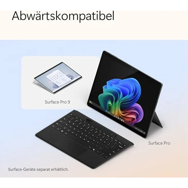 Microsoft Surface Pro Flex Keyboard mit Slim Pen schwarz - Surface Slim Pen 2 Bundle - DE, mit bis zu 41 Stunden ununterbrochenem Tippen und integriertem haptischen Motor – Bild 9