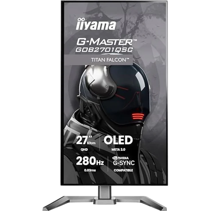 iiyama G-MASTER GOB2701QSC-B1, 27" OLED Gaming Monitor mit META 3.0 Panel, 1.500 Nits HDR und NVIDIA G-SYNC – Bild 4