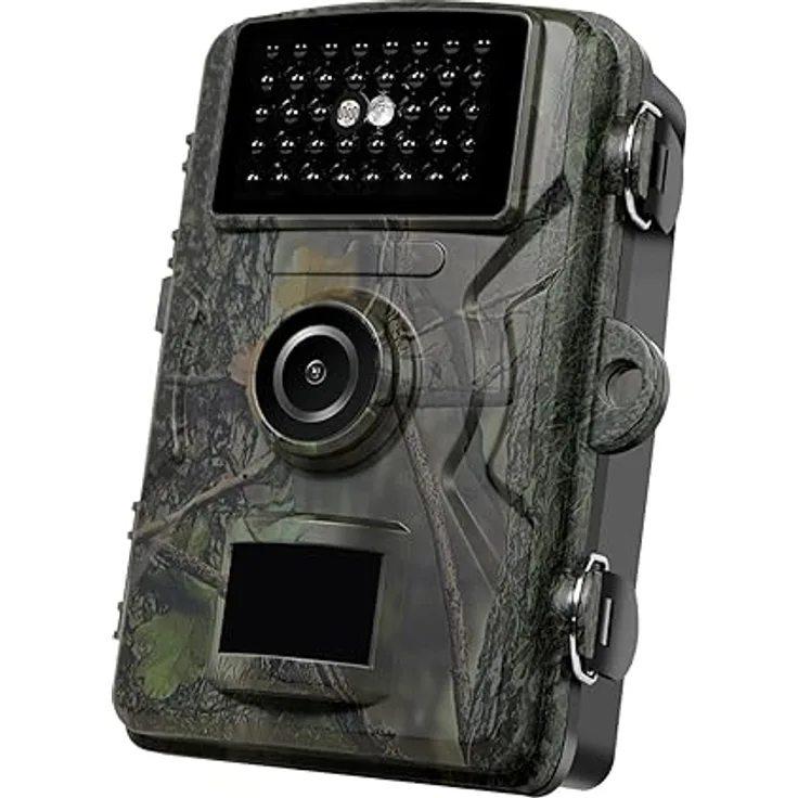 Wildkamera mit Nachtsicht, Wärme- & Bewegungsauslöser, Full HD 1080p Auflösung (1920x1080 (16:9)@30 fps), IP66 Schutz, 90°-Weitwinkel-IR-Erfassungsbereich für ein breiteres Sichtfeld, 2-Zoll-LCD - Preisvergleich