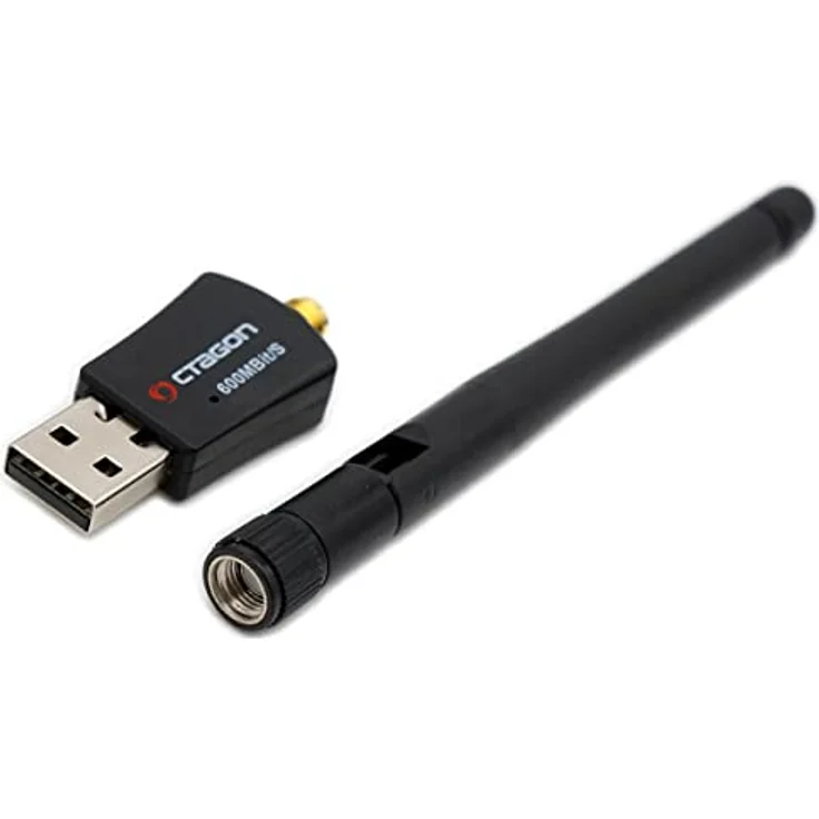 Octagon WL618 Optima WLAN 600 Mbit/s +2dBi Antenne USB 2.0 Adapter, schwarz – Bild 4