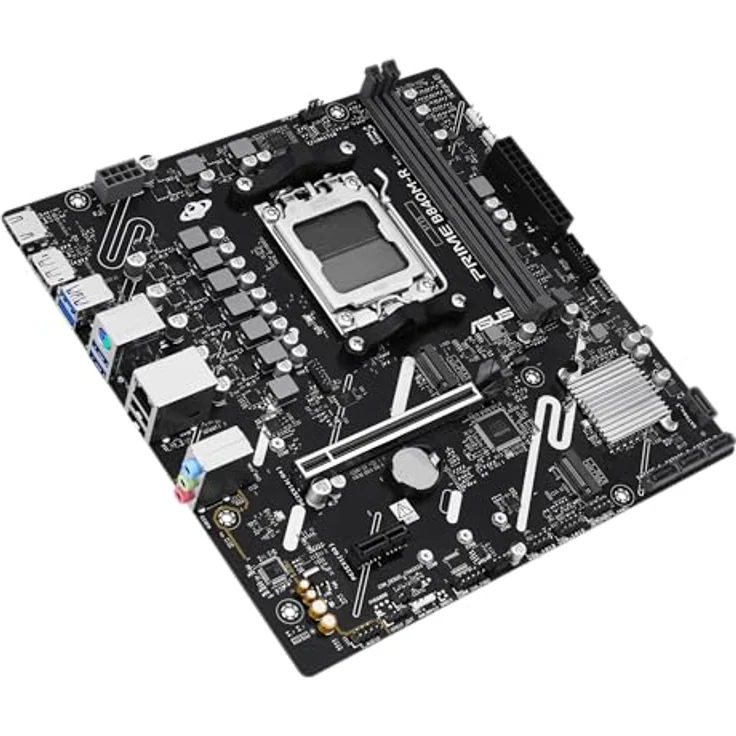 Asus Prime B840M-R, Mainboard mit AM5 Sockel, unterstützt AMD Ryzen 9000/8000/7000, bis zu 128 GB DDR5, 6 Speicherlaufwerke, RAID-Unterstützung – Bild 5