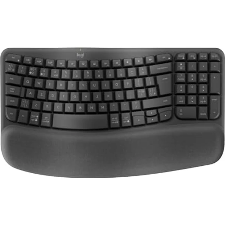 Logitech Wave Keys, kabellose AZERTY Tastatur mit Bluetooth 5.1, Graphit – Bild 5