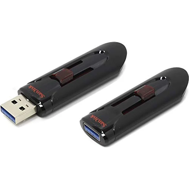 Sandisk Ufm 64GB USB Cruzer Glide 3.0 64GB USB 3.0 (3.1 Gen 1) USB-Anschluss Typ A USB-Stick - USB-Sticks (64 GB, 3.0 (3.1 Gen 1), USB-Anschluss Typ A, Dia, Schwarz, Rot) – Bild 6