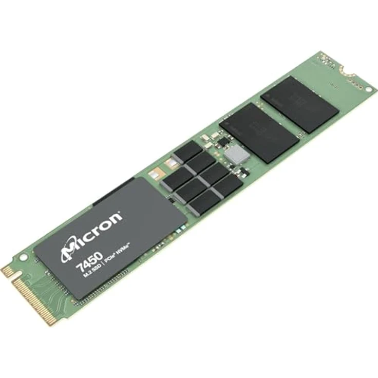 Micron 7450 PRO M.2 PCI Express 4.0 3D TLC NAND NVMe (1920 GB, M.2 22110), SSD in Schwarz – Bild 2