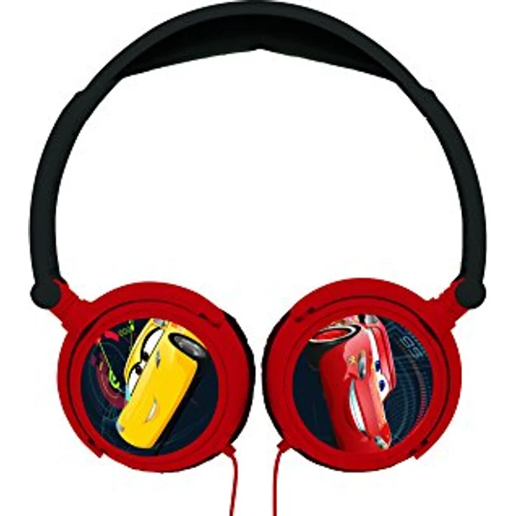 Lexibook Disney Pixar Cars Lightning McQueen Stereokopfhörer, kinderfreundliche Kraft, faltbar und einstellbar, Rot - Schwarz, HP010DC – Bild 3